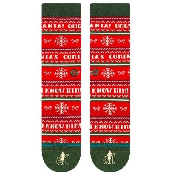 Stance The Elf "I Know Him" Crew Socks - MD - Picture 2 of 3